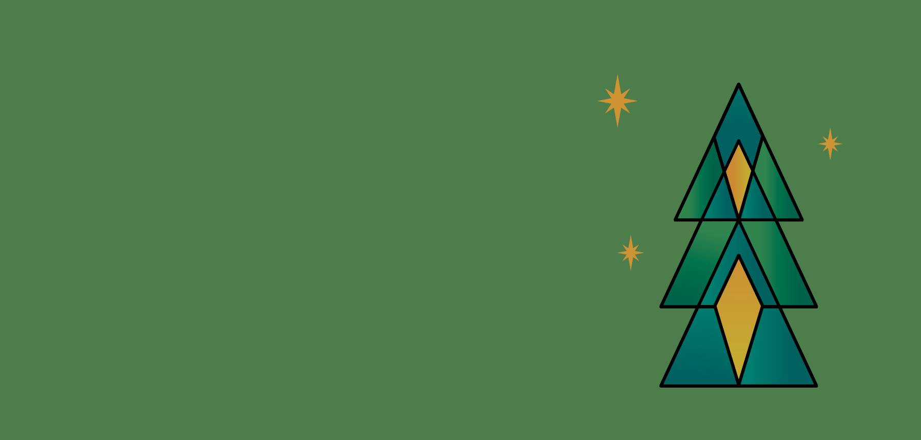 Stylized illustration of a christmas tree